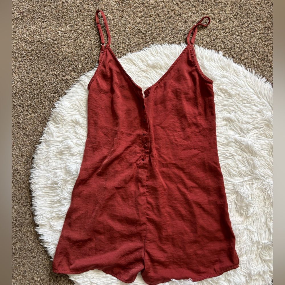 Blue Lemon Silky Shorts Romper Lightweight Lounge Womens Size‎ Small